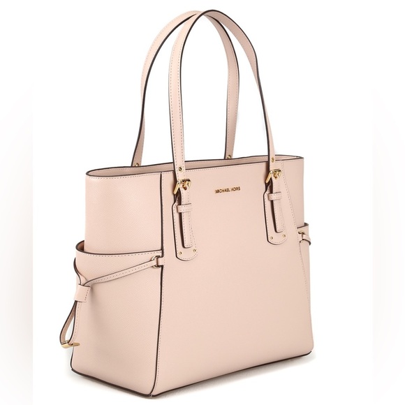 MICHAEL KORS Handbag Voyager Bag EW Tote Leather Bag Soft Pink AUTHENTIC - Picture 1 of 16